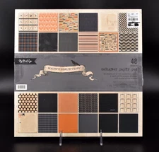 My Mind's Eye HAPPY HAUNTING Hal1oween 12 x 12 Paper Pad 48 Sheets SEALED