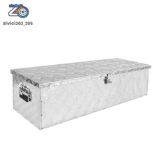 39"X13"X10" Aluminum Tool Box Pickup Truck Bed Trailer Storage w/Lock & Key
