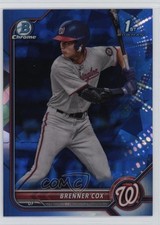 2022 Bowman Chrome Draft Sapphire Edition Brenner Cox #BDC-196 0f5e