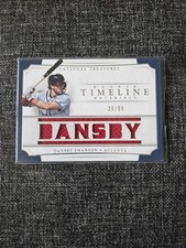 2017 National Treasures Timeline Rookie Materials /99 Dansby Swanson - Braves
