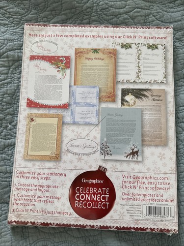 Geographics Urlaub Briefpapier Weihnachtsstern kariert 100 Blatt neu - Bild 2 von 2