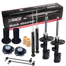 DACO Germany Stoßdämpfer Rep-Satz Vorne Hinten für TOYOTA PRIUS W3 1.8 Hybrid
