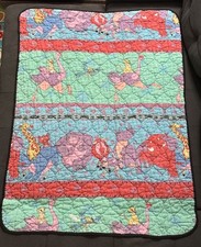 Vintage 1990s Disney Lion King Toddler Bed Blanket Comforter 36 x 48 cl