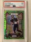 2023 Panini Prizm - Rookies Bijan Robinson #305 Neon Green Pulsar Prizm Psa 9