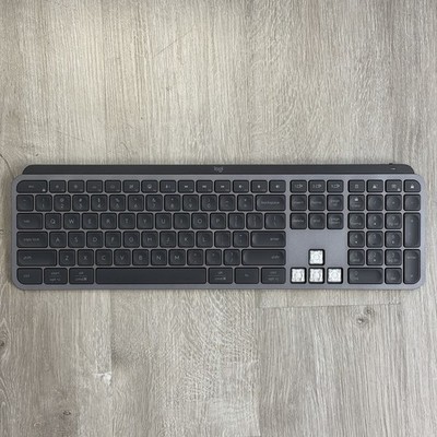 Logitech MX Keys S Bluetooth Keyboard Gray (Missing Arrow Keys) Tested Works