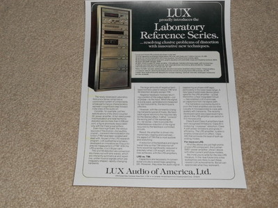 Luxman Labor Serie Ad, 1980, 5t50 Tuner, 5m21 Amp, 5c50 Vorverstärker, 1 Pg ,