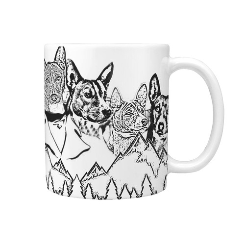 16 oz porcelain coffee mug QOUTIQUE Coffee Mugs Set of 6, 16 oz Bone China White Embossed Coffee Mugs, Large and Easy to Grip Mug Sets, White Embossed Coffee Cup Set for main image 1