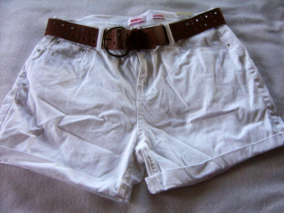 Ladies Bongo Midi Shorts with Belt Size 14 New