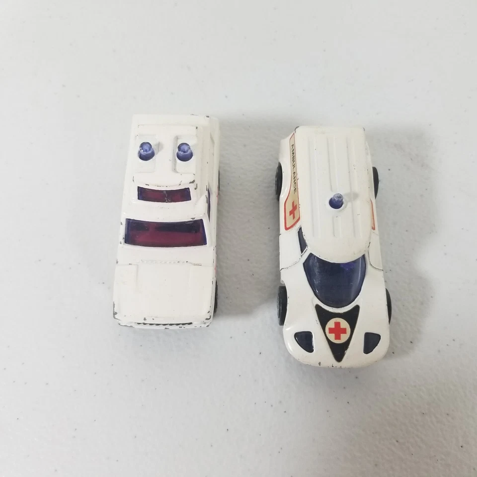 1973 Corgi Juniors Police Ambulance Range Rover Toy Cars Vintage - Image 4 of 4