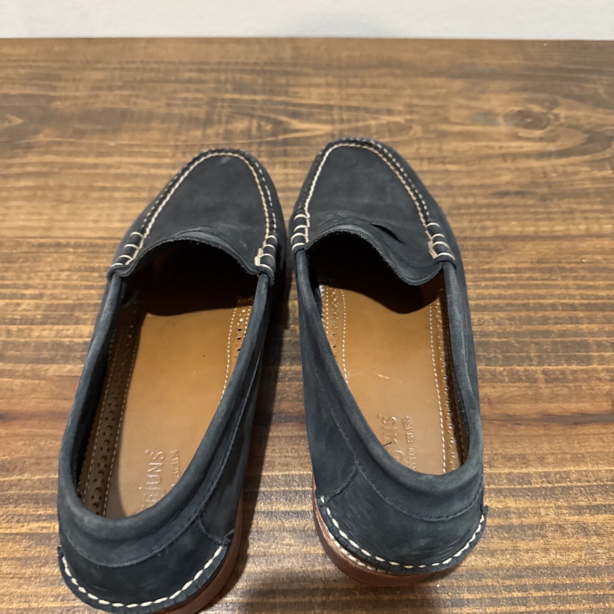 G.H. Bass Weejuns Men’s Penny (Waldo) Loafers Navy Suede Size 10.5 M weejuns mens loafers products for sale | eBay main image 4
