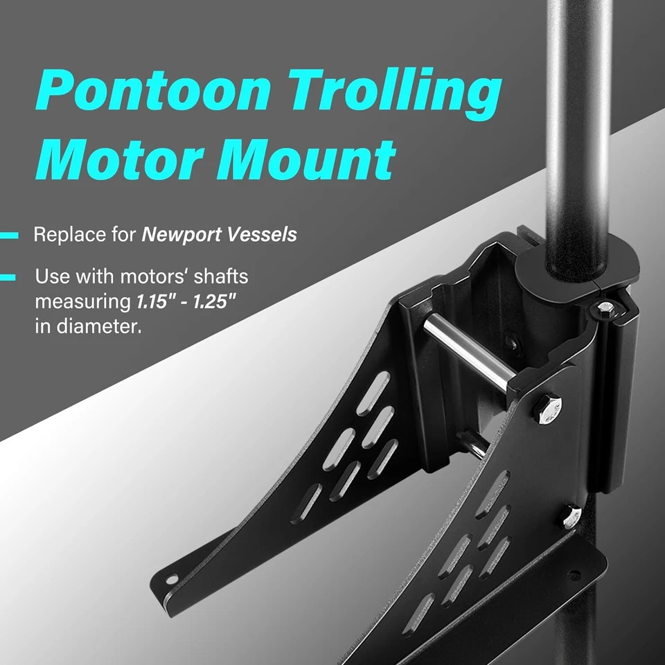 Universal Trolling Motor Deck Mount Bracket for Newport Vessels Pontoon Motor - Image 4 of 4