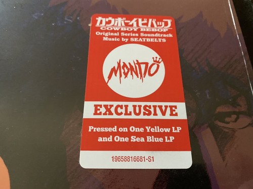 COWBOY BEBOP 2x LP Yellow Blue Vinyl Mondo Edition SEALED Yoko Kanno SEATBELTS - Picture 4 of 6