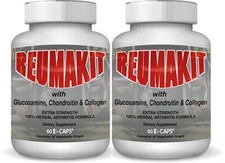 2 GLUCOSAMINE - CHONDROITIN  COLLAGEN EXTRA STRENGTH REUMAKIT triple strength