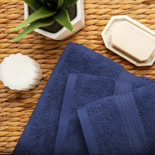 Juego de 3 toallas gruesas de algodón egipcio, toallas de baño suaves y absorbentes para rostro, mano - Imagen 109 de 203
