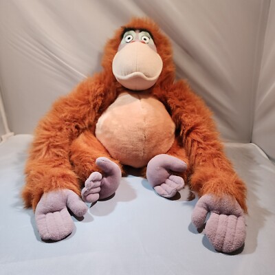 DISNEY Plush Orange Orangutan Monkey The Jungle Book. King Louis 18 Inches