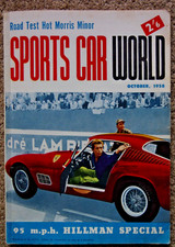 Sports Car World 1958 Oct FE Holden MGA Vespa Morris Minor Rafaela KM200 Stanley