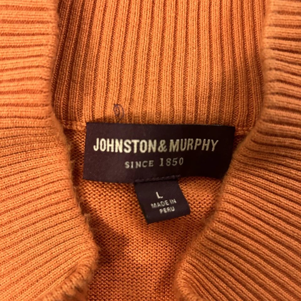 Chaleco naranja Johnston And Murphy algodón Pima para hombre talla grande Foto 3 de 4