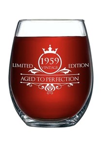 Download 1959 Aged To Perfection Vintage Limited Edition Clear Wine ...
