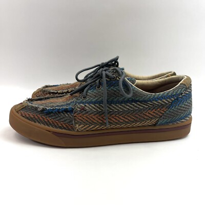 Twisted X Hooey Loper Rough Out Navajo Moccasin Shoes Men's