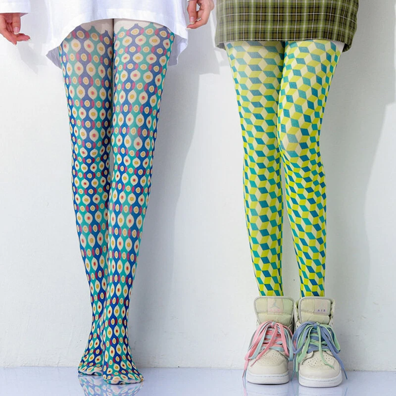 Pantimedias Medias Calcetines Lolita Niñas Dibujos Animados/Pop/Búho Patrón 80D NUEVO Foto 3 de 4