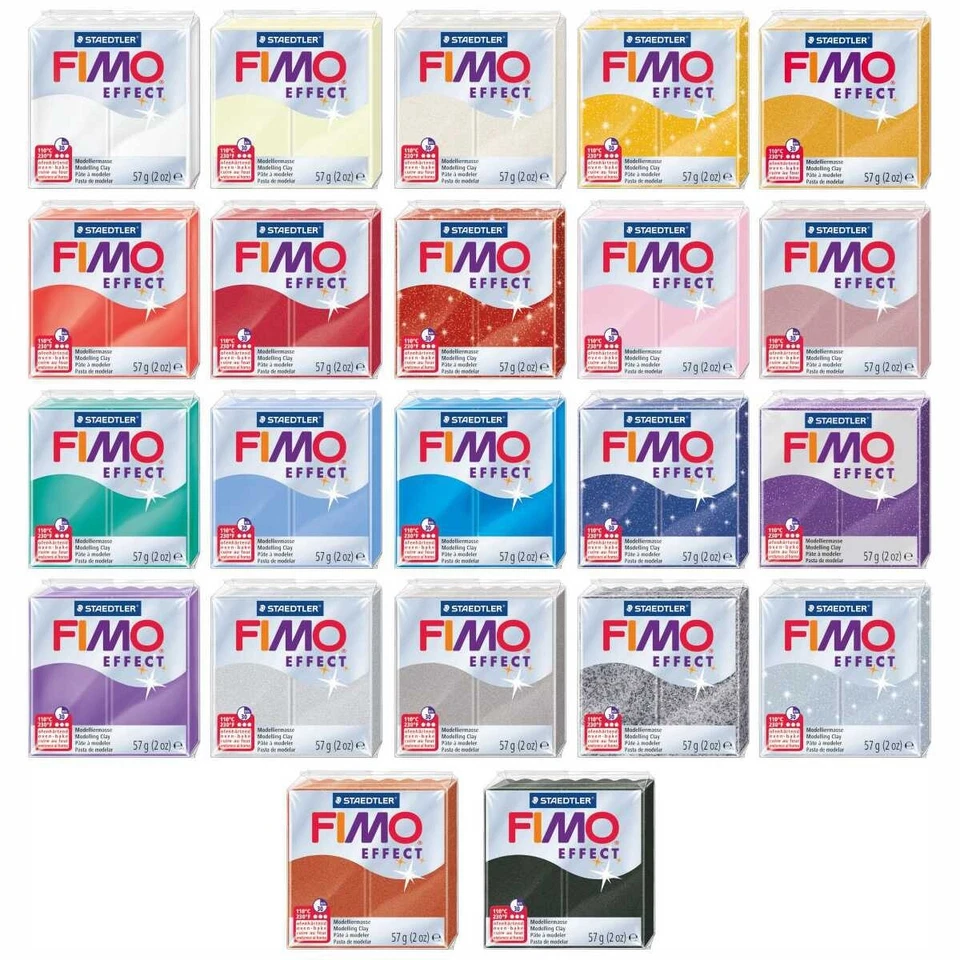 STAEDTLER Modelliermasse Fimo effect 57g 8010 8020 [Farbe wählbar]