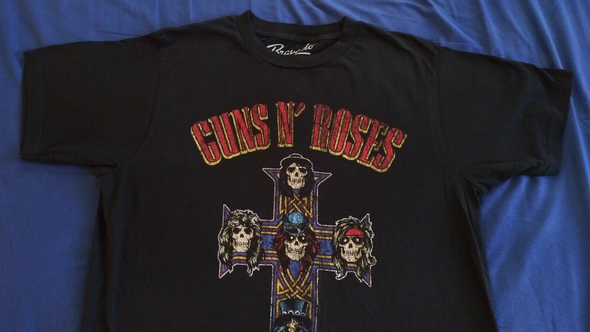 Guns N Roses Cross And Skull XL Bravado Graphic T Shirt Vintage