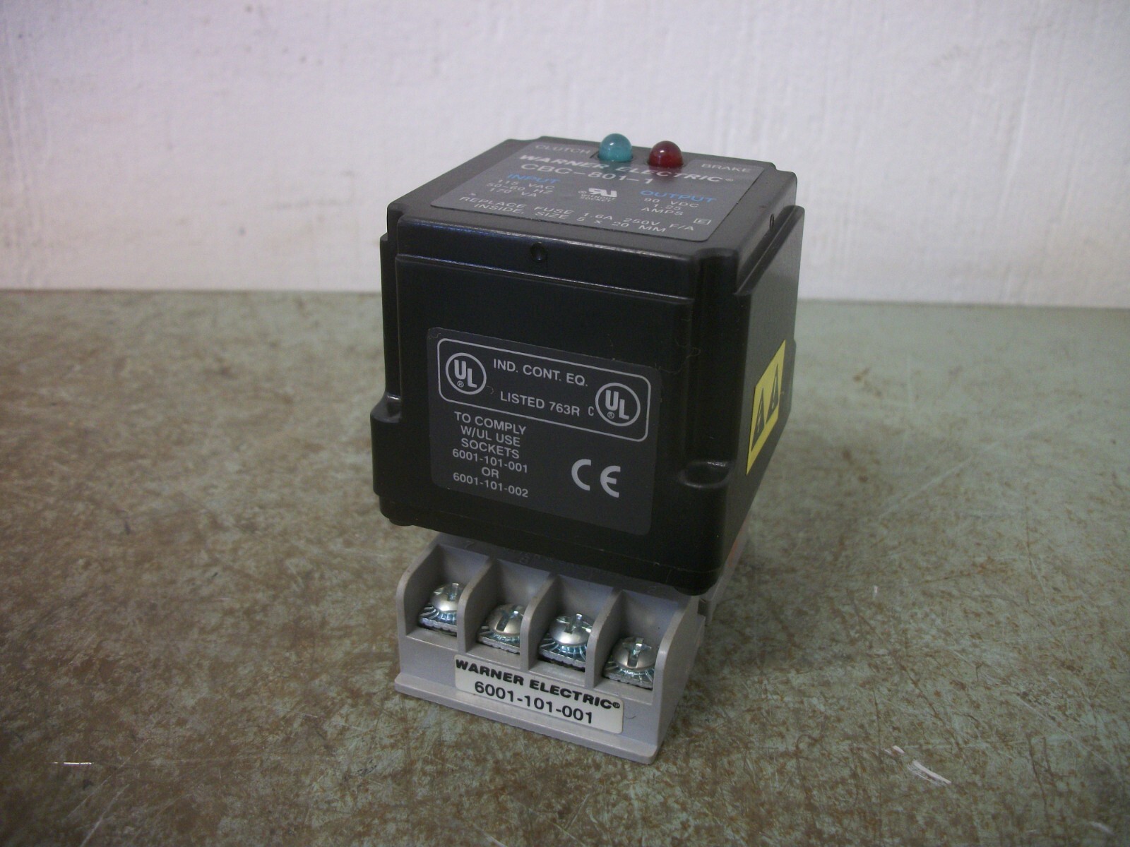 WARNER ELECTRIC CLUTCH BRAKE CONTROL MODULE CBC8011 115VAC 170VA