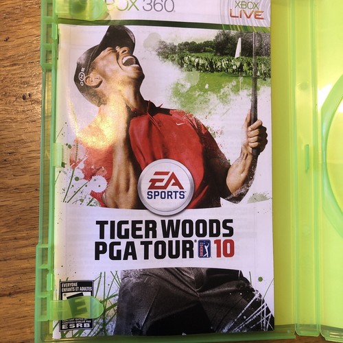 Tiger Woods PGA Tour 10 (Microsoft Xbox 360, 2009)-Case and Manual only - Picture 3 of 4