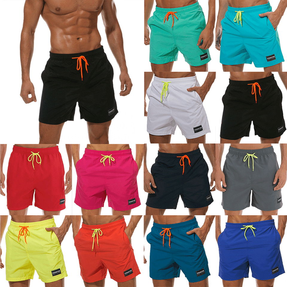 Mens Summer Swimming Board Shorts Swim Surf Shorts Trunks Beach Holiday