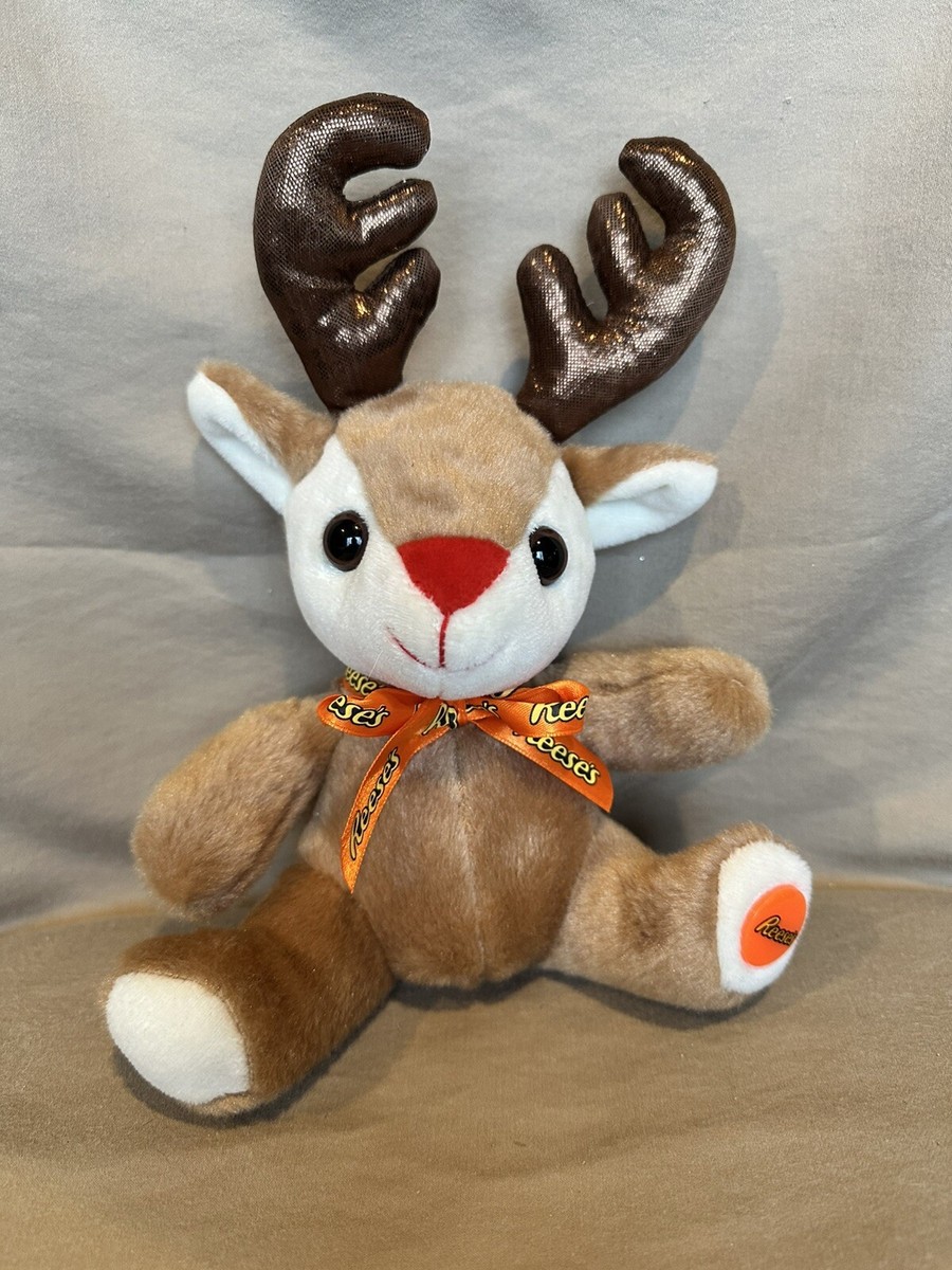 8.5” REESE'S Peanut Butter Cups Reindeer Moose Advertising Plush