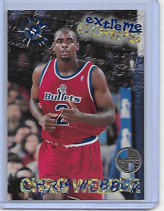 1995-96 Stadium Club Members Only Extreme Corps BLUE CHRIS WEBBER #129
