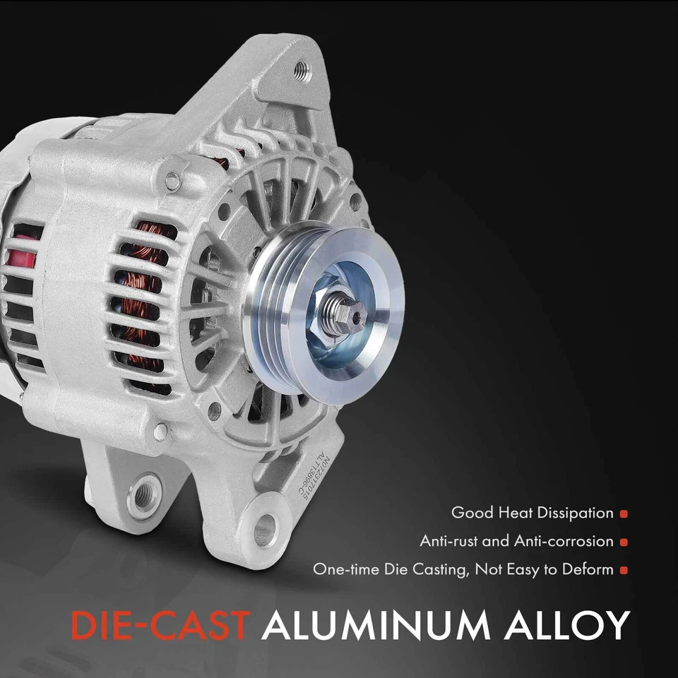 Alternator for Toyota Echo 2000 2001 2002 2003 70 Amp 12 Volt CW 4-Groove Pulley - Image 4 of 4