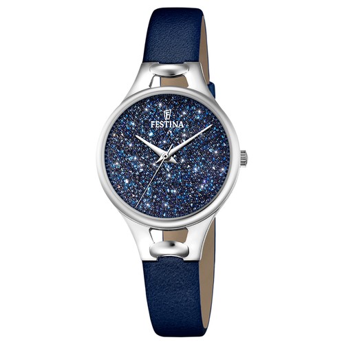 Orologio festina donna pelle blu al quarzo analogico da polso watch quartz  * | eBay