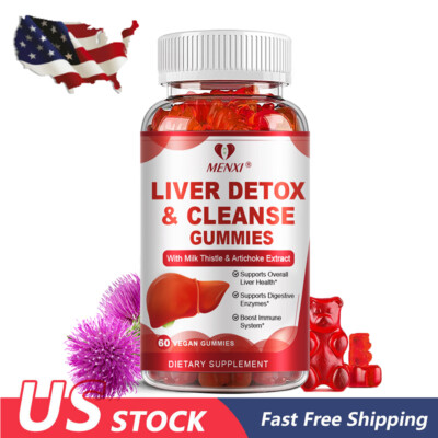 Liver Detox Repair & Cleanse Gummies Milk Thistle 1000mg Liver Detox Support