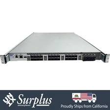 32 Port 10GB FCoE EMC Multi Fibre Channel Switch w/ Rails | 8x 8GB FC Optics