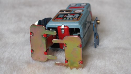 Robot MS294 wind up tinplate tin plated classic toy cute man antique - Picture 8 of 9