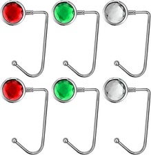 new 6 pc Stocking Holders For Mantel Hangers For Fireplace Xmas Stocking Mantel