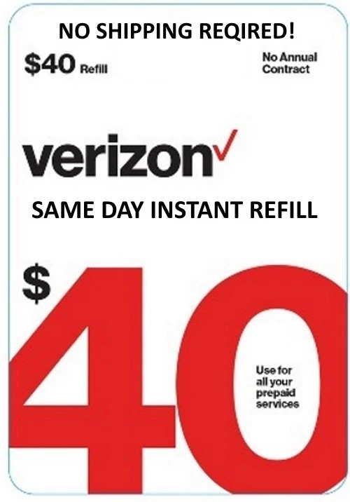 $40 VERIZON PREPAID REFILL 💥 DIRECT TO PHONE 💥ONLINE REFILL ✅ GET IT TODAY! - Image 3 of 4