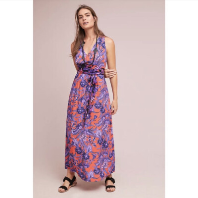 maxi shirred dress Shirred Half Placket Maxi Dress Poppy Hand Dye