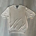 August Silk Womens 100% Silk Lightweight Sweater Sz L