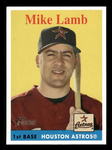 2007 Topps Heritage Mike Lamb #104 card