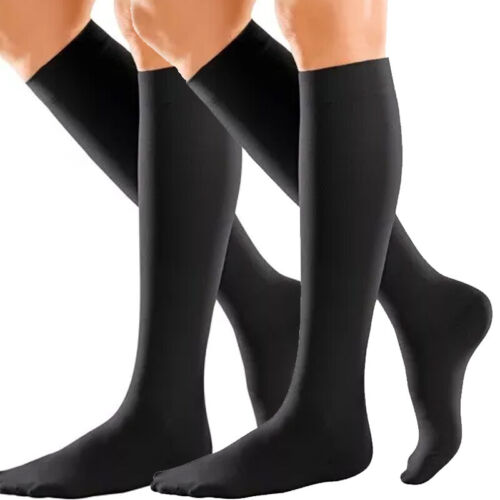 Calze a compressione calze ginocchio alte donna medico 20-30 mmHG S/M-X/XXL - Foto 16 di 18