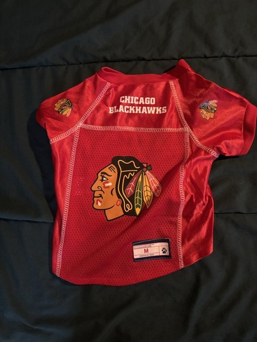 Hunter Brand Chicago Blackhawks Pet Mesh Jersey - Med With Misprint