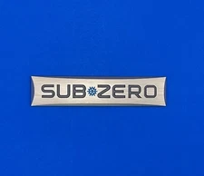 OEM Nameplate For Sub-Zero Fridge Freezer Badge Emblem 3M Logo Polished Aluminum