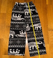 Elephant trouser, Thai Hippie HAREM Baggy Trousers Yoga Elephant, Black Color