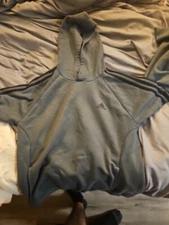 Adias Grey Hoodie Mens MEDIUM SIZE