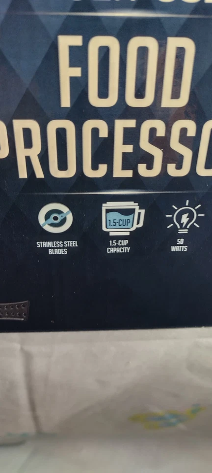 Ovente Electric Food Processor Smoothies, Vegetables, Salad 1.5 Cup PF1007B - Image 4 of 4