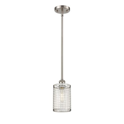 Innovations Nestbrook 1Lt 5'' Stem Hung Pendant, Nickel/Nickel - 516-1S-SN-M18-SN