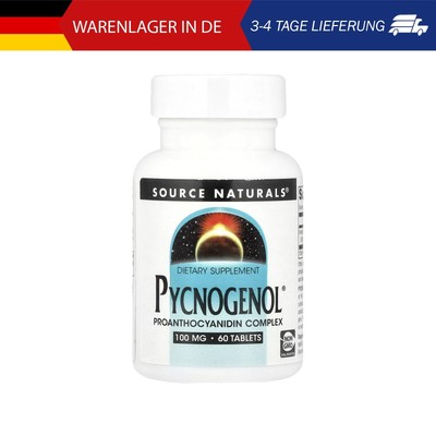 Source Naturals, Pycnogenol , Ergänzungsmittel mit Pycnogenol, 100 mg, 60 Tablet