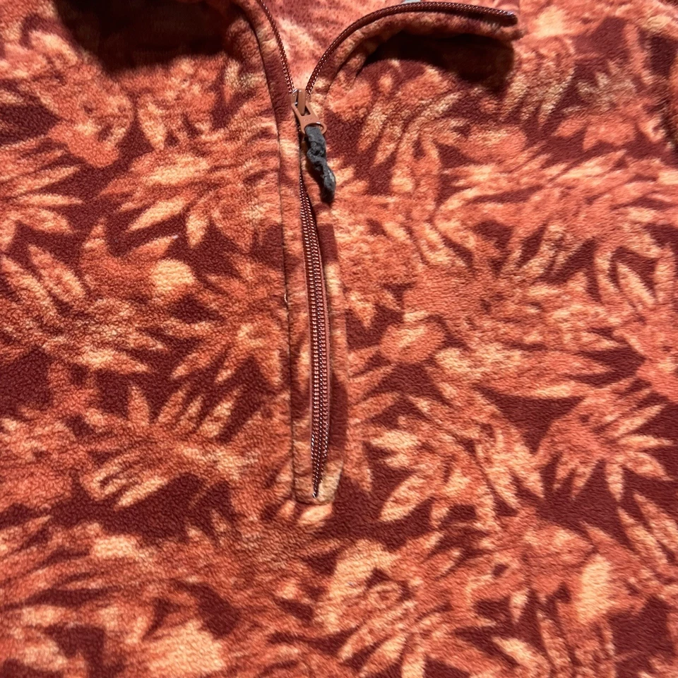 Suéter polar vintage Woolrich con estampado de hojas de otoño para mujer talla grande Foto 4 de 4